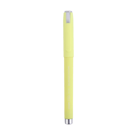 Thick Barrel Gel Pen (0.38mm, Black Ink)(Yellow Barrel)