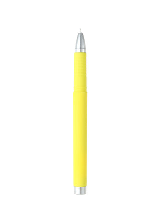 Thick Barrel Gel Pen (0.38mm, Black Ink)(Yellow Barrel)
