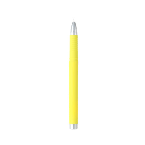 Thick Barrel Gel Pen (0.38mm, Black Ink)(Yellow Barrel)