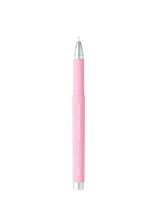 Thick Barrel Gel Pen (0.38mm, Black Ink)(Pink Barrel)