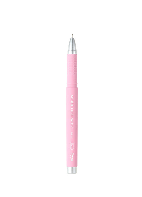 Thick Barrel Gel Pen (0.38mm, Black Ink)(Pink Barrel)