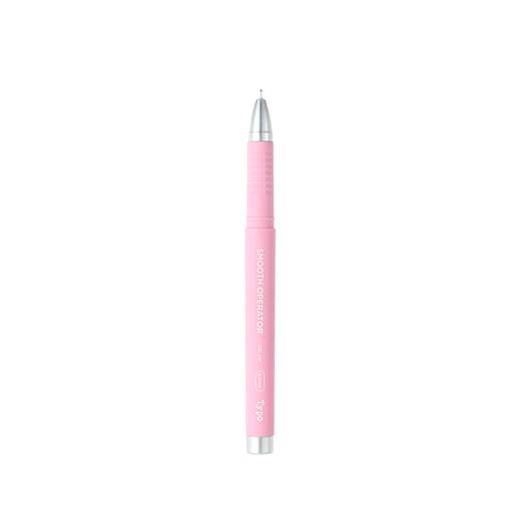 Thick Barrel Gel Pen (0.38mm, Black Ink)(Pink Barrel)