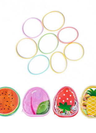 Disposable Hair Ties in Fruit Storage Bag (200 pcs)