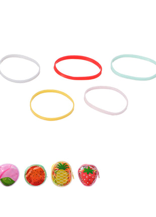 Disposable Hair Ties in Fruit Storage Bag (200 pcs)
