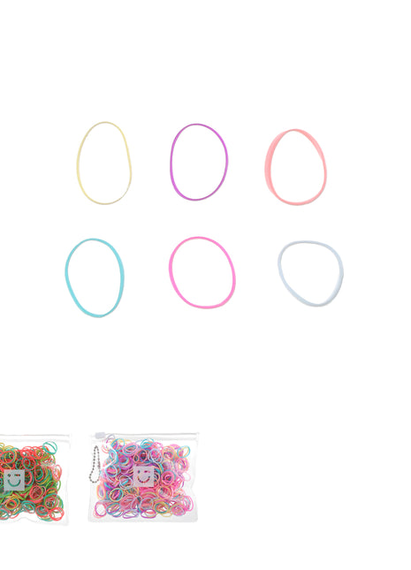 Disposable & Durable Small Rubber Bands (Assorted, 500pcs)