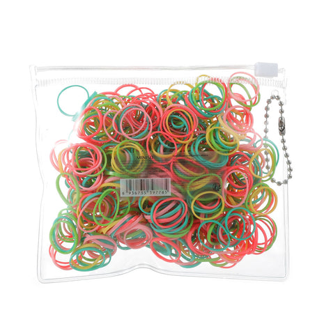 Disposable & Durable Small Rubber Bands (Assorted, 500pcs)