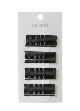 Classic Black Hair Pins (40 pcs, 5cm)