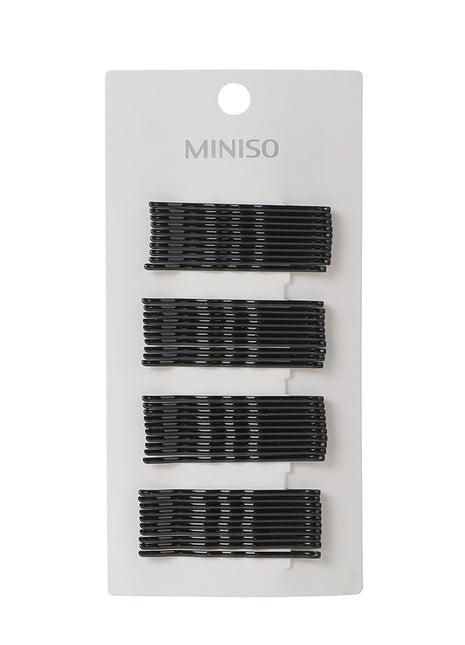 Classic Black Hair Pins (40 pcs, 5cm)