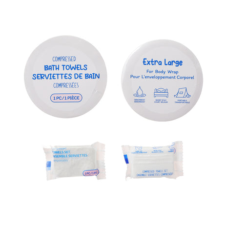 Compressed Towels Set (4-Piece Towels & 2-Piece Bath Towels)