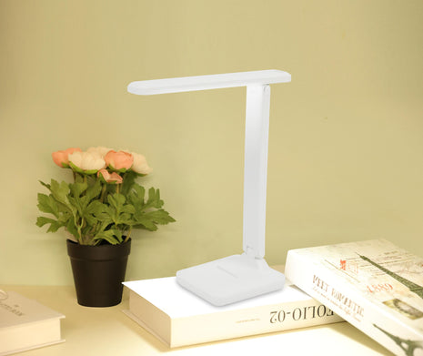 Classic Foldable Rechargeable Desk Lamp  Model: SCTD-0810(White)