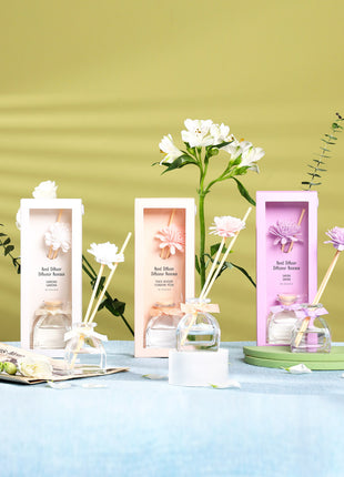Minimalist Floral Series Reed Diffuser(Gardenia,35mL)