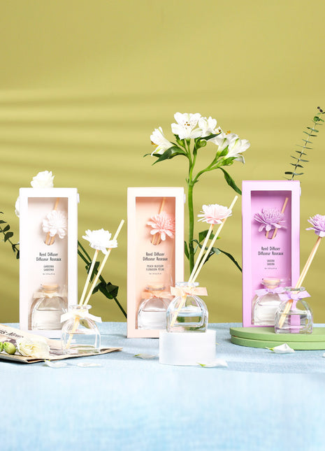 Minimalist Floral Series Reed Diffuser(Gardenia,35mL)