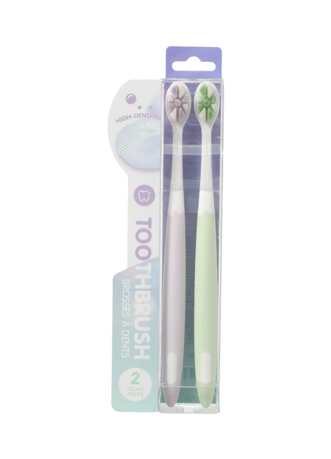 Petal High-Density Gum Care Toothbrushes (2 Pack)