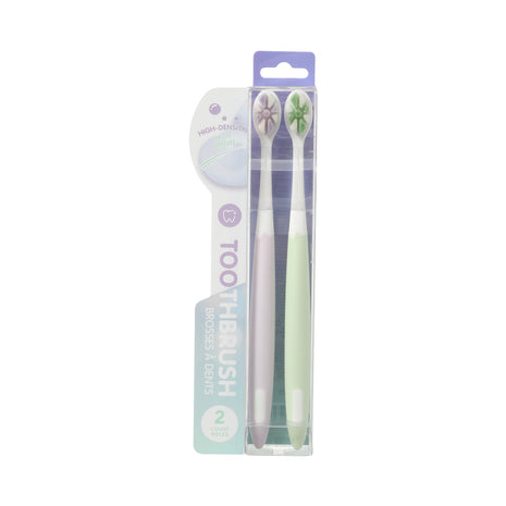Petal High-Density Gum Care Toothbrushes (2 Pack)