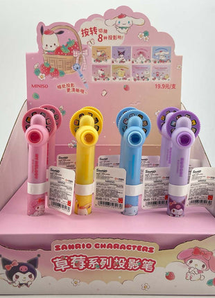 Sanrio characters Strawberry Collection Projector Pen (0.7mm, Black) (4 Assorted Models) PDQ