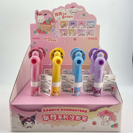 Sanrio characters Strawberry Collection Projector Pen (0.7mm, Black) (4 Assorted Models) PDQ