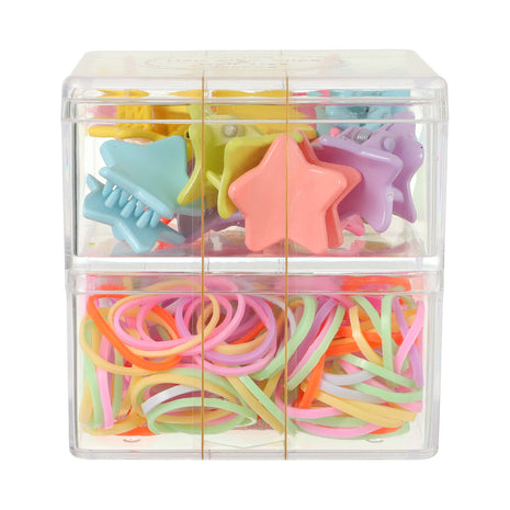 Basic Series Double-Layer Hair Claw Clips & Hair Ties (220 pcs)