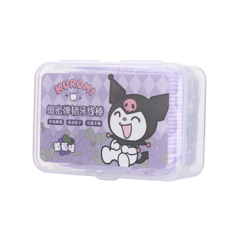 Kuromi Fruit Flavored Dental Flossers (50 Count)