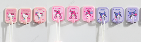 Sanrio characters Amusement Park Hooks (4 pcs)