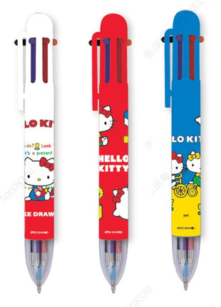 Hello Kitty Fun School Season Series 6-Color Ballpoint Pen (3 Assorted Models) PDQ
