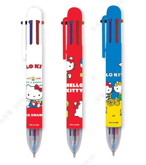 Hello Kitty Fun School Season Series 6-Color Ballpoint Pen (3 Assorted Models) PDQ