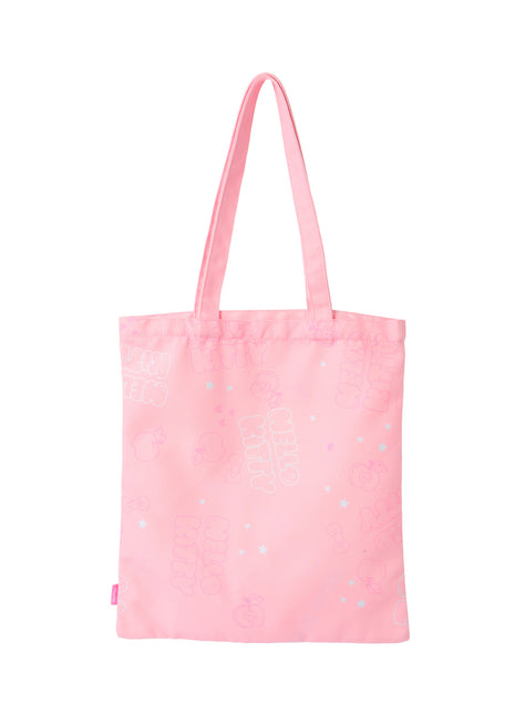 Hello Kitty Pink Flat Shopping Bag(Pink)