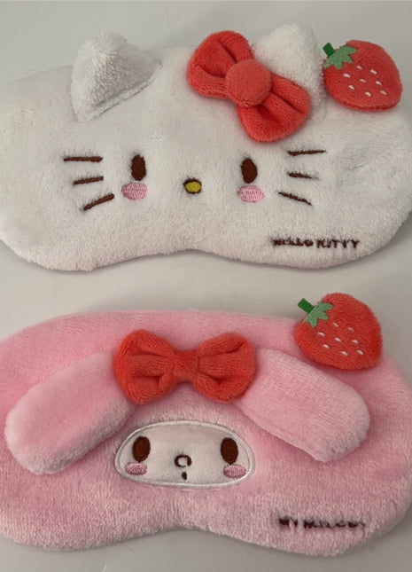Sanrio characters Strawberry Collection Plush Sleep Mask