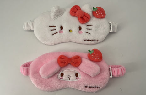 Sanrio characters Strawberry Collection Plush Sleep Mask