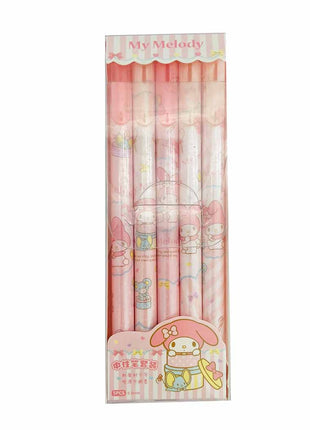 My Melody 5-Piece Pen Set (0.5mm, Black) PDQ