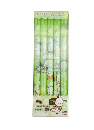 Pochacco 5-Piece Pen Set (0.5mm, Black) PDQ