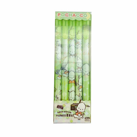 Pochacco 5-Piece Pen Set (0.5mm, Black) PDQ