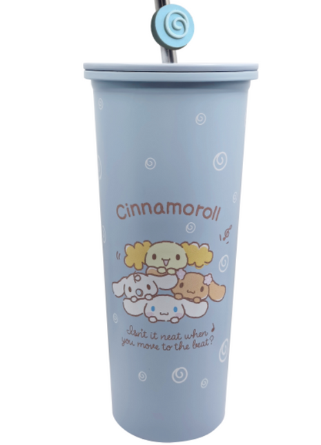 Sanrio?characters Stainless Steel Tumbler with Straw 800mL(Cinnamoroll)