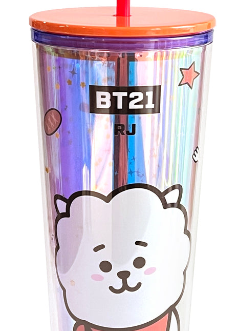 BT21 Collection Double Wall Plastic Tumbler with Straw (800mL)(RJ)