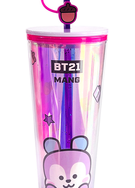 BT21 Collection Double Wall Plastic Tumbler with Straw (800mL)(MANG)