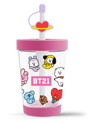 BT21 Collection Portable Plastic Tumbler (535mL)(Pink)