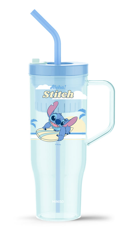 Disney Lilo & Stitch Collection Plastic Tumbler with Straw (1250mL)(Stitch)