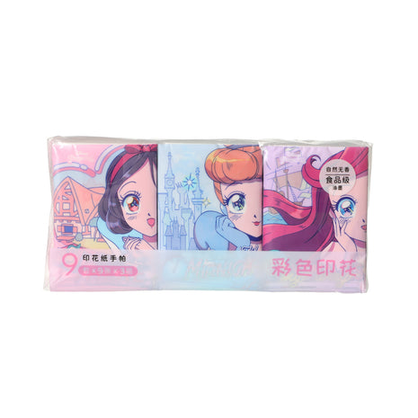 Disney Manga Princess Collection Printed Tissues (9 Packets)