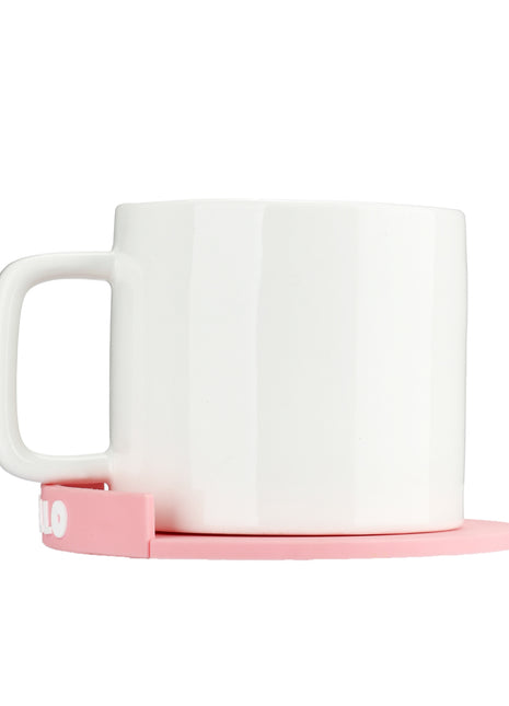 Daisy Minions Collection Ceramic Cup with Cartoon Coaster (390mL) (Pink)