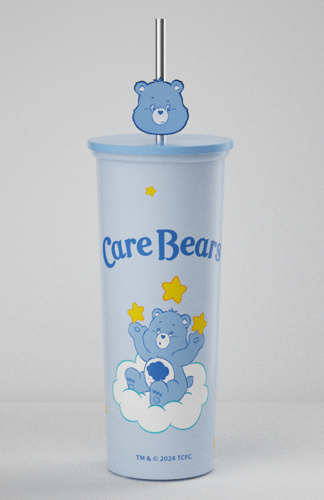 Care Bears Collection Stainless Steel Tumbler with Straw (800mL)(Blue)
