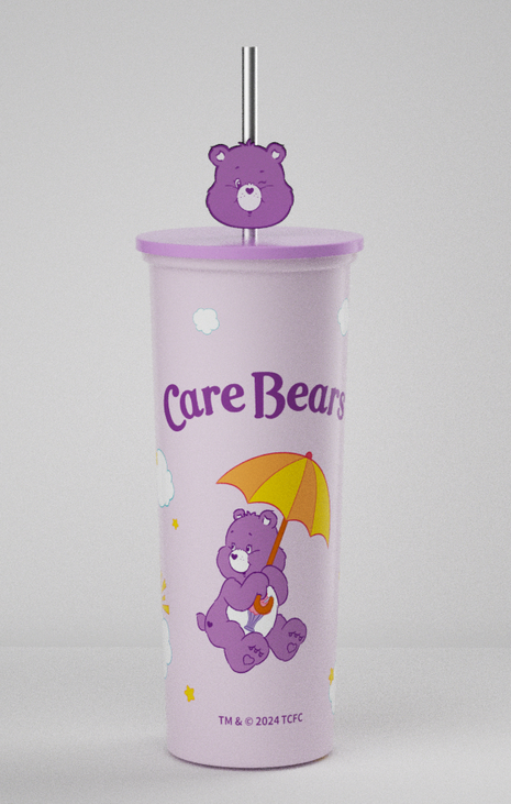 Care Bears Collection Stainless Steel Tumbler with Straw (800mL)(Purple)