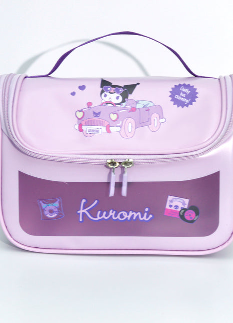 Sanrio characters Toiletry Bag with Hook(Kuromi)