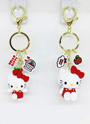 Hello Kitty Apple Collection PVC Keychain
