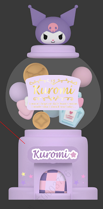 Kuromi Gashapon LED Night Light