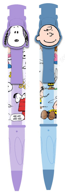 Snoopy Colorful Life Collection Big Retractable Ballpoint Pen (1.0mm, Black) (2 Assorted Models) PDQ