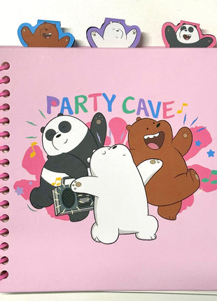 WE BARE BEARS SEASIDE MUSIC FESTIVAL Collection Bookmark Wire-bound Book 15x15cm (100 Sheets) PDQ