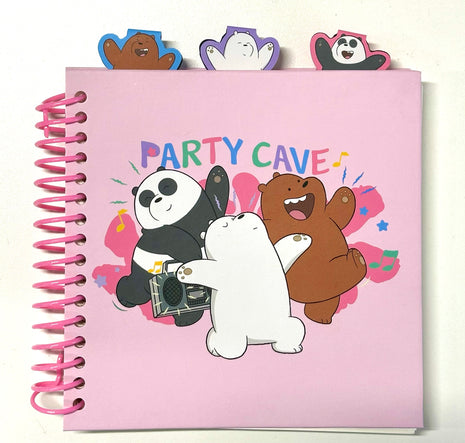 WE BARE BEARS SEASIDE MUSIC FESTIVAL Collection Bookmark Wire-bound Book 15x15cm (100 Sheets) PDQ