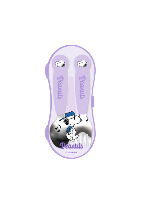 Snoopy Colorful Life Collection Stainless Steel Flatware Set (Fork & Spoon)