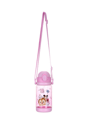 Disney Tsum Tsum Collection Plastic Bottle with Shoulder Strap (520mL)