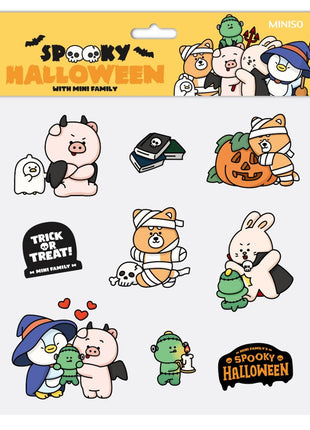 Mini Family Halloween Spooky Night - Jelly Stickers (A)
