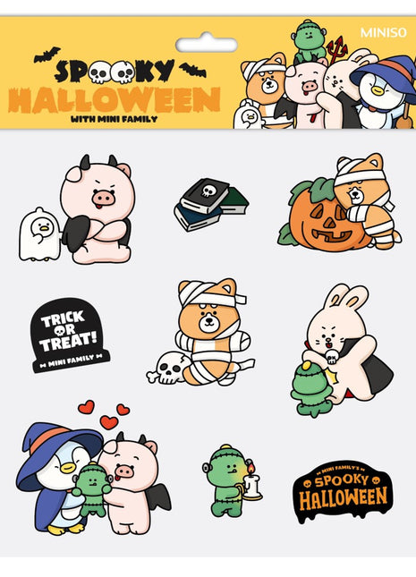 Mini Family Halloween Spooky Night - Jelly Stickers (A)